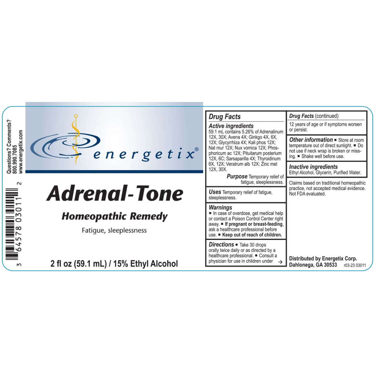 Adrenal Tone by Energetix, adrenal support, adrenal fatigue, adrenal depletion, adaptogenic herbs, hormone imbalance, relief for symptoms of exhaustion, insomnia, low sex drive, weight gain, muscle pain