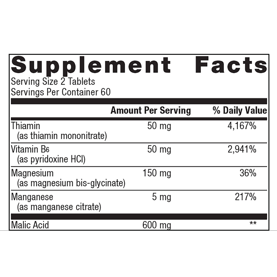 Fibroplex by Metagenics Ingredients Label