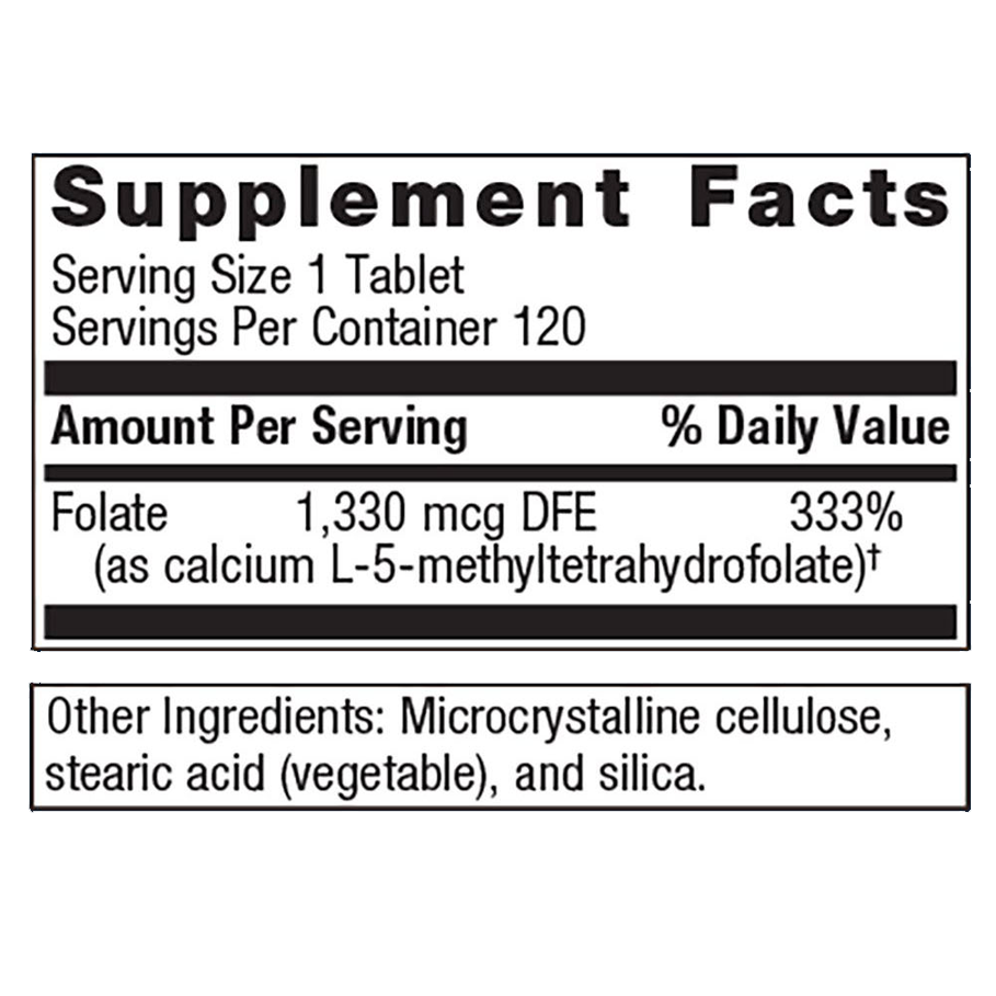 FolaPro by Metagenics Ingredients Label