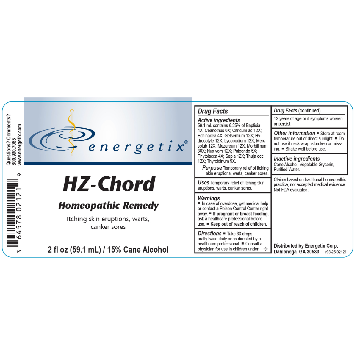 HZ-Chord is a homeopathic combination formula for symptoms related to exposure to viruses, generally through personal contact.