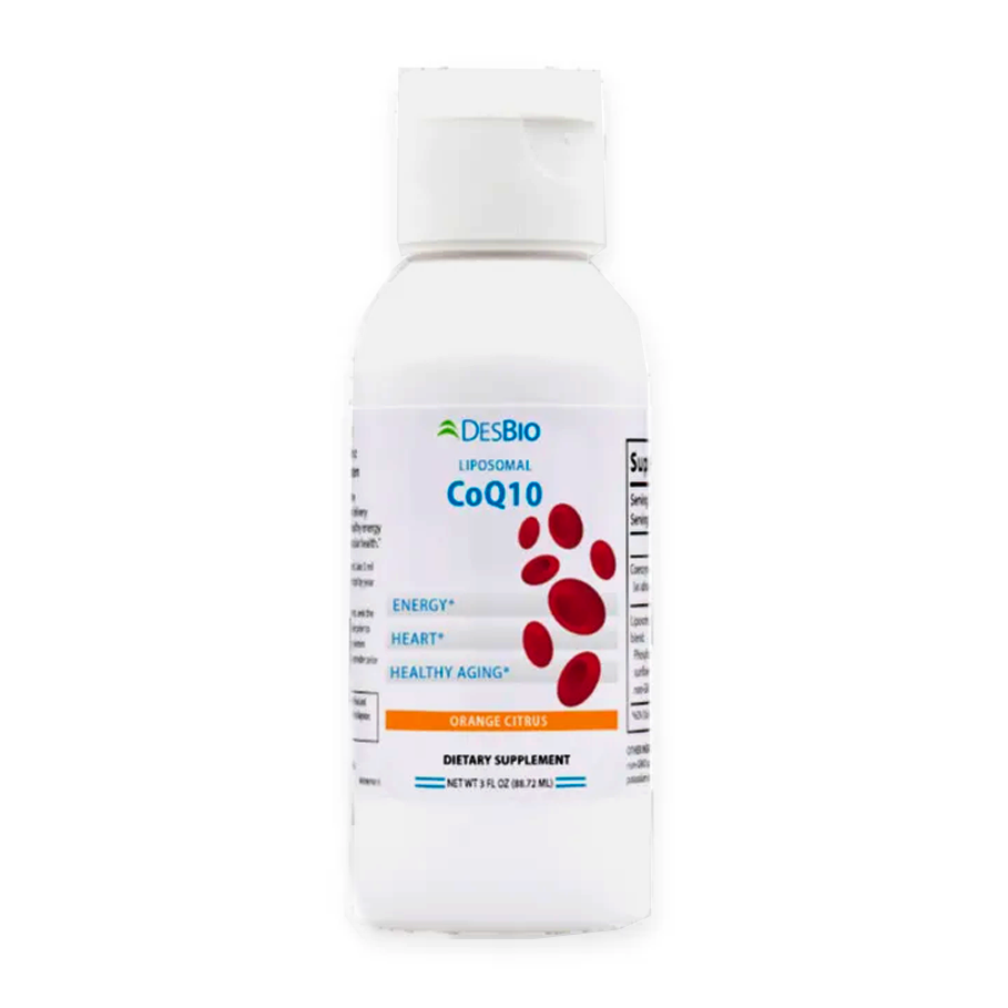 Liposomal CoQ10 by DesBio provides high dose antioxidant protection in a superior delivery system that is highly absorbable. great for energy production and cardiovascular health.