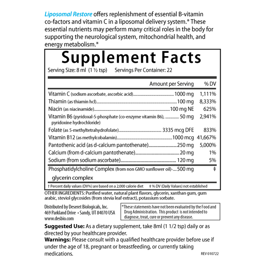 Liposomal Restore by Desbio