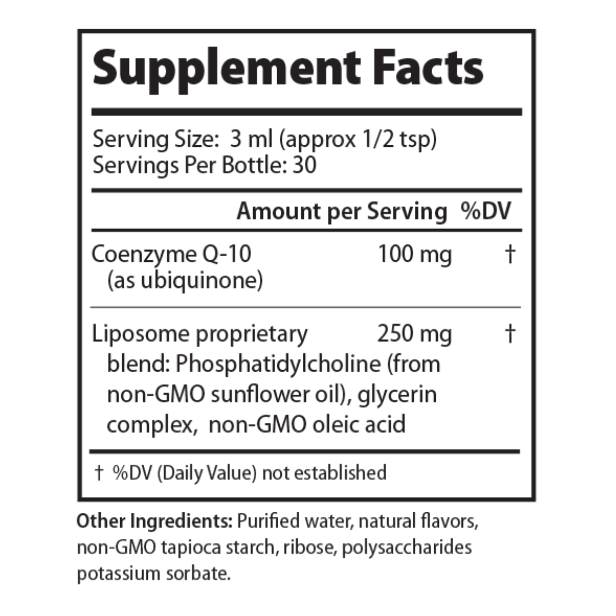 Liposomal CoQ10 provides high dose antioxidant protection in a superior delivery system. Coenzyme Q10 supports healthy energy production pathways and cardiovascular health.