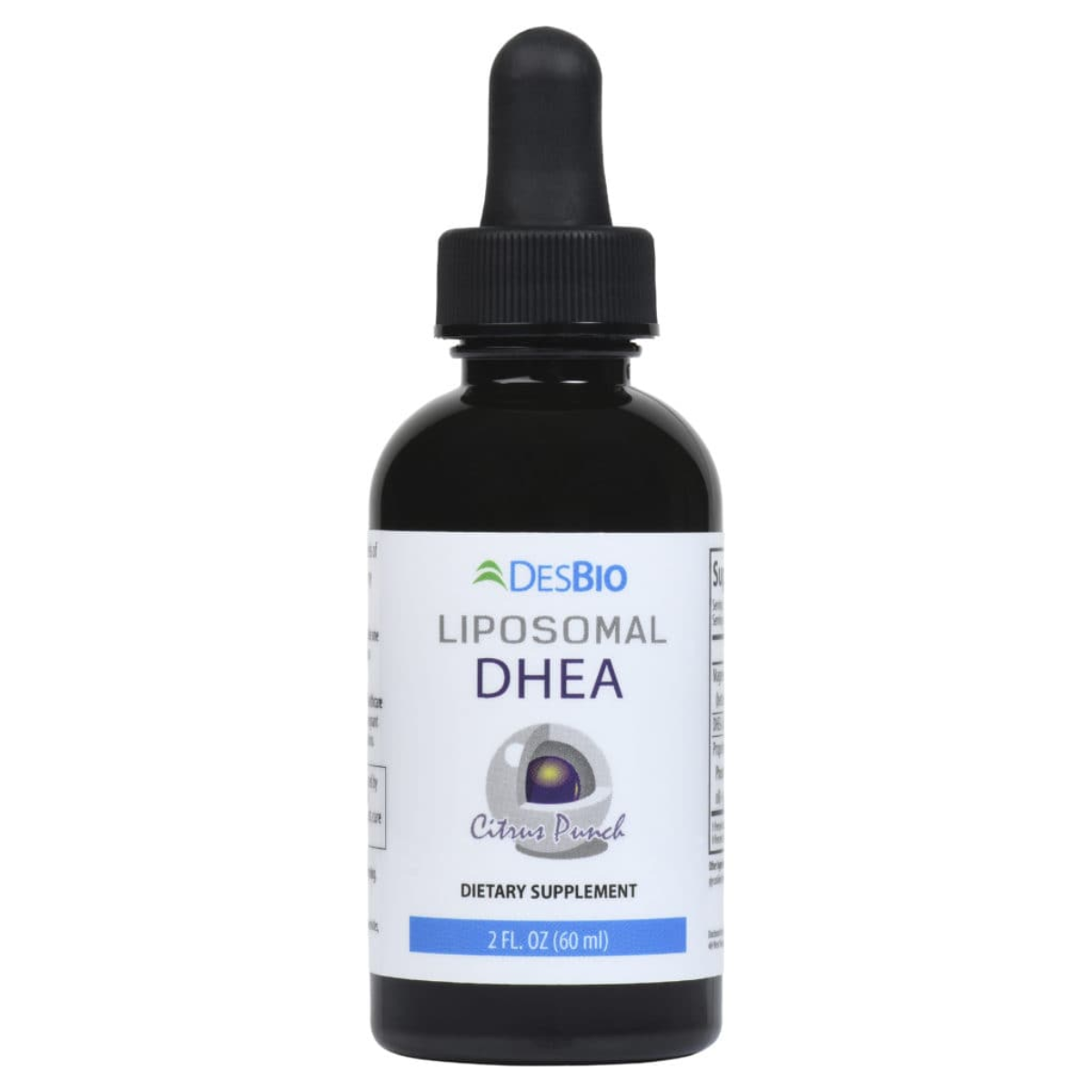 Liposomal DHEA supports optimal levels of micronized DHEA in a liposomal delivery system for increased absorption.