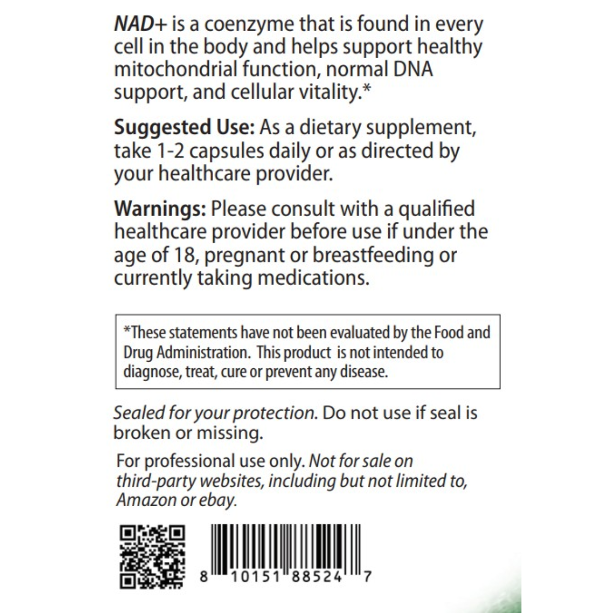 DesBio Liposomal NAD+ supplement for mitochondrial cellular energy healthy aging cognitive and metabolic support