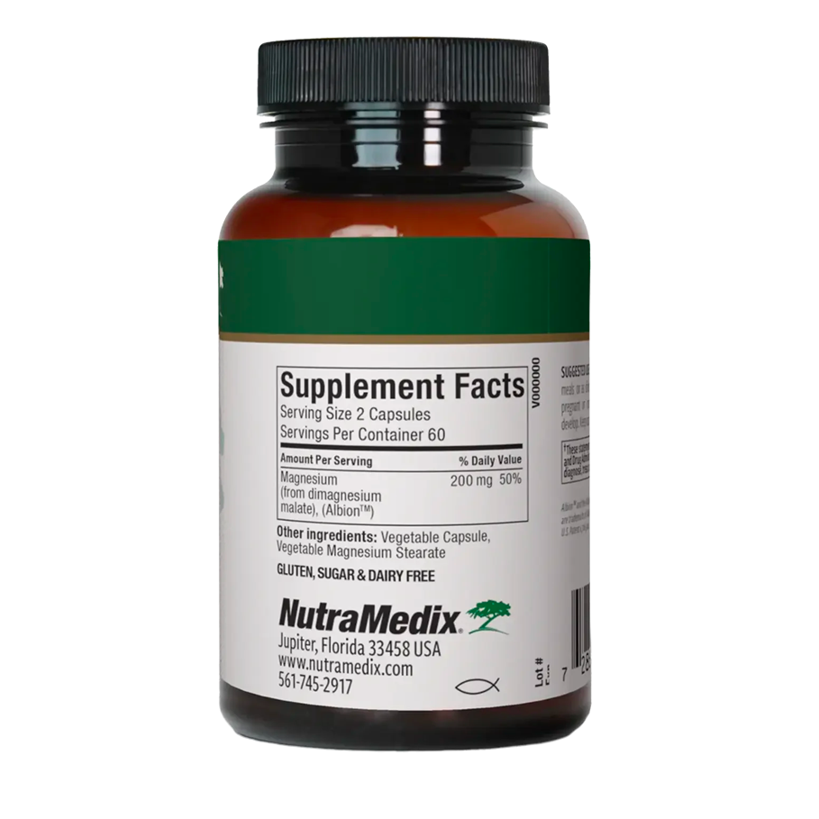 Magnesium Malate 120 Capsules by NutraMedix