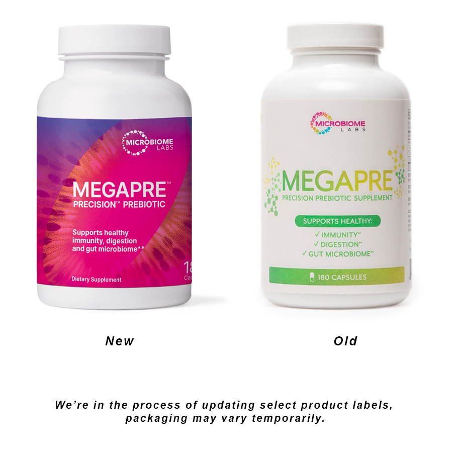 MegaPreBiotic 180 capsules by Microbiome Labs