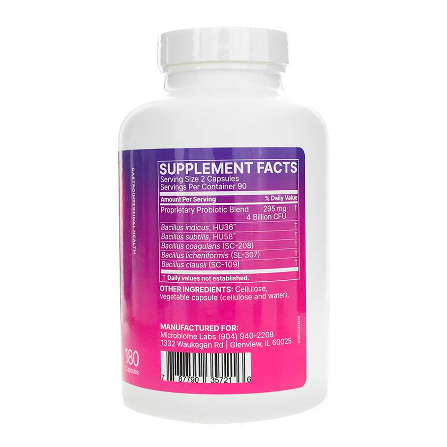 MegaSporeBiotic 180 capsules by Microbiome Labs