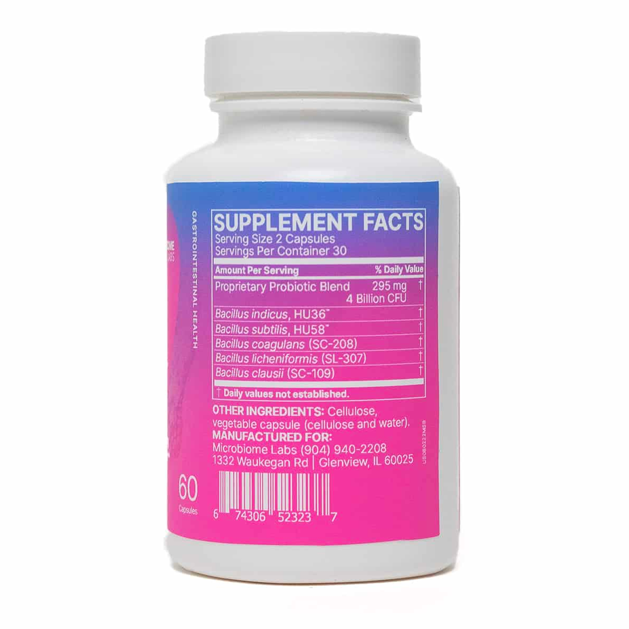 MegaSporeBiotic 60 capsules by Microbiome Labs