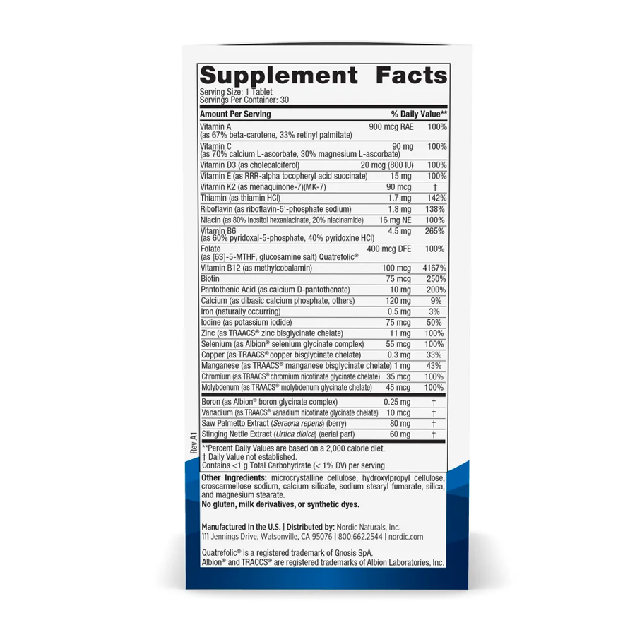 Men’s Multivitamin One Daily by Nordic Naturals