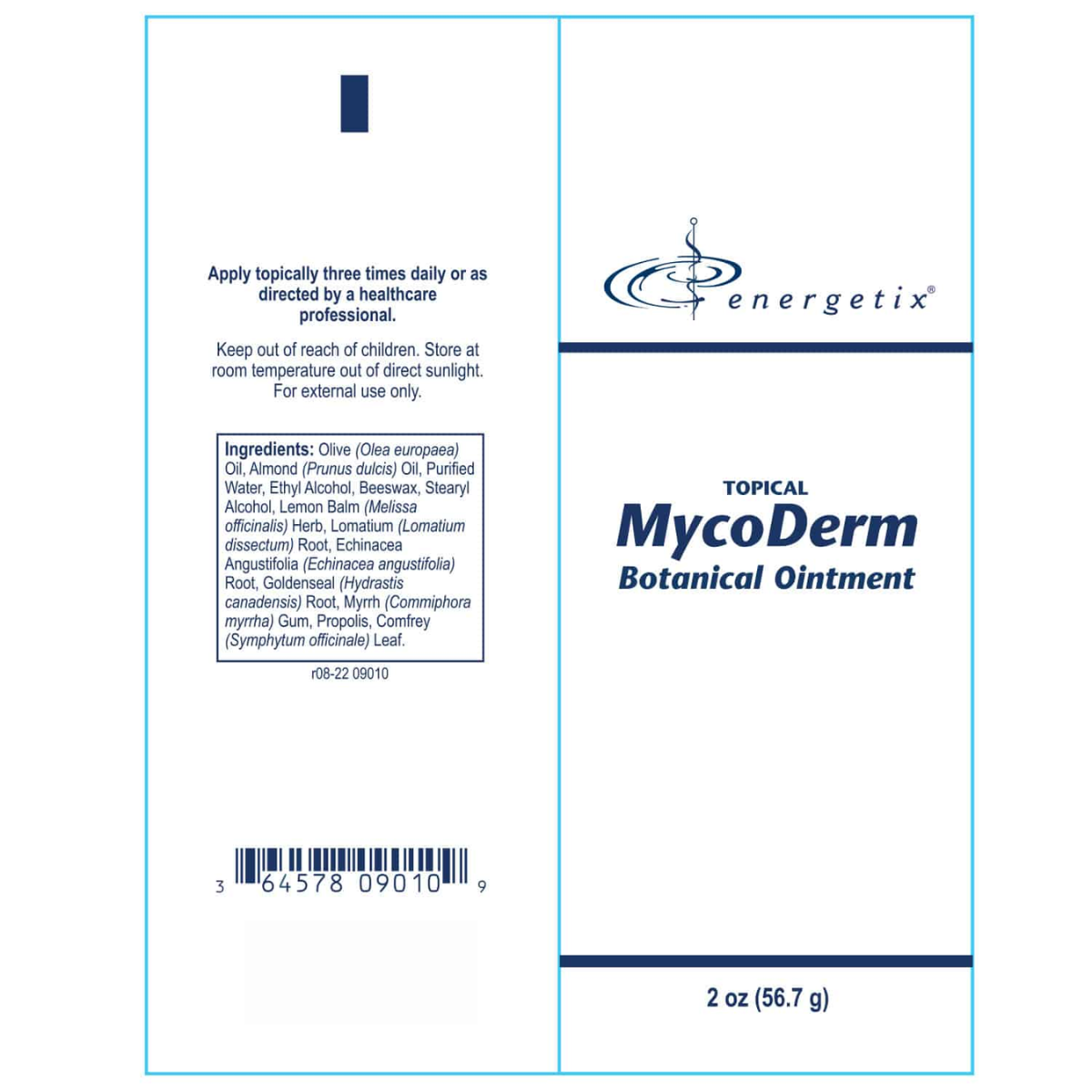 MycoDerm is a topical ointment formulated with broad-acting synergistic herbs traditionally used to support and assist with a wide range of skin irritations.