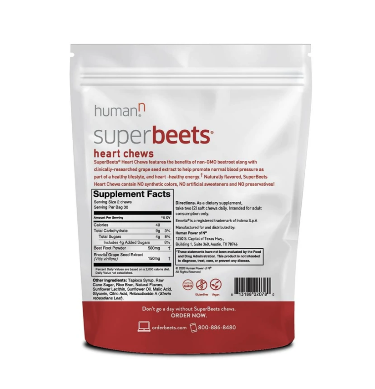SuperBeets Heart Chews by Neogenis Labs / HumanN