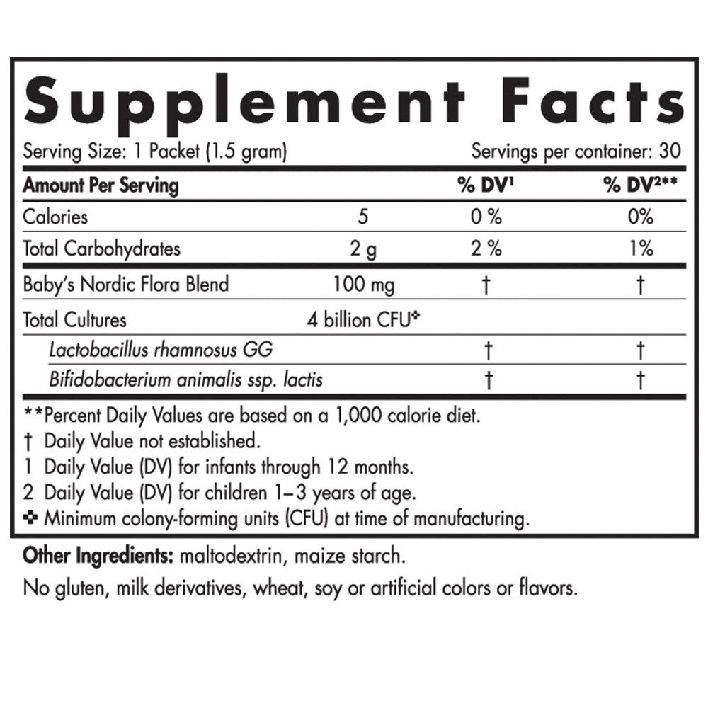 Baby's Nordic Flora Probiotic Powder 30 Pack by Nordic Naturals
