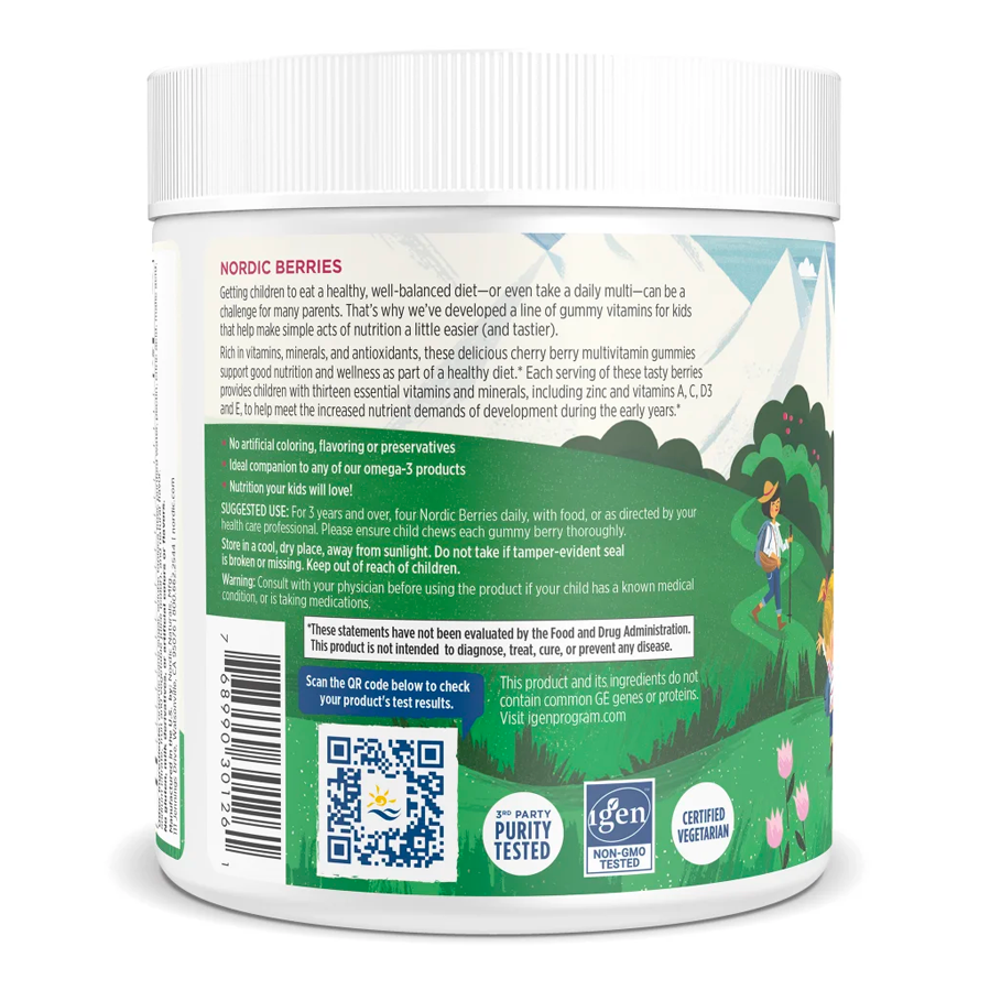 Nordic Berries Cherry Berry Flavor 120 Count by Nordic Naturals