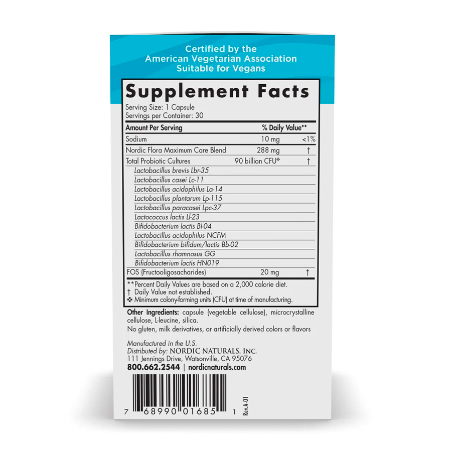 Nordic Flora Probiotic Maximum Care by Nordic Naturals