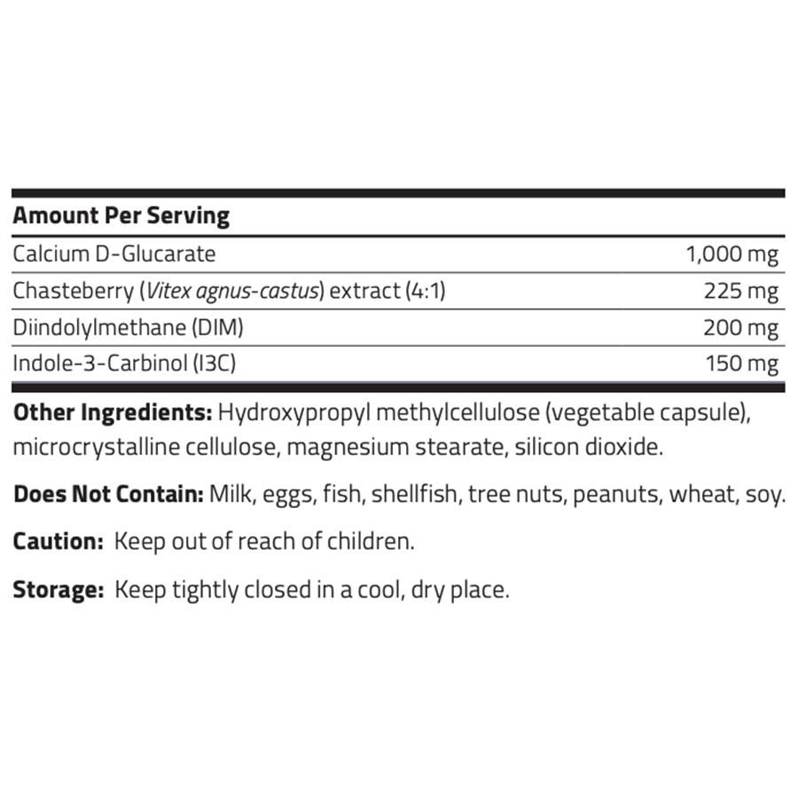 NuFemina by NuMedica Ingredients Label
