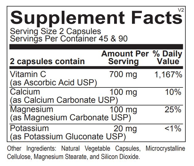 Buffered C Caps (90 ct) by Ortho Molecular