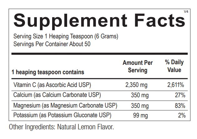 Buffered Lemon C Powder by Ortho Molecular