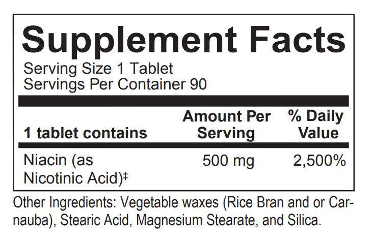 Time Release Niacin by Ortho Molecular