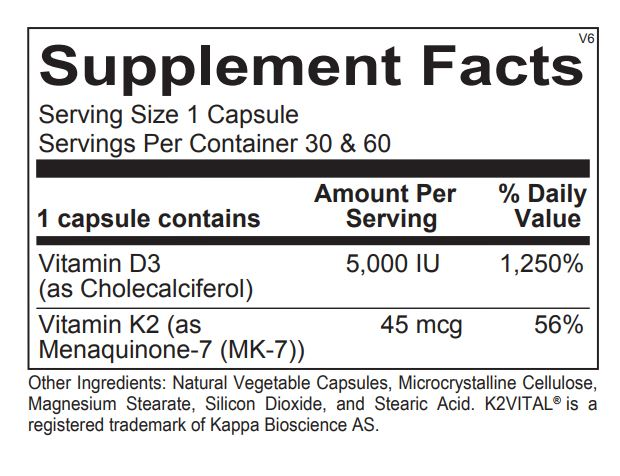 Vitamin K2 with D3 (30 ct) by Ortho Molecular