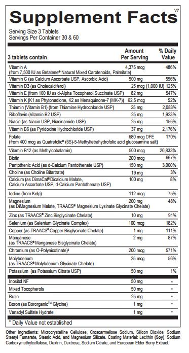 Alpha Base Tablets without Iron by Ortho Molecular