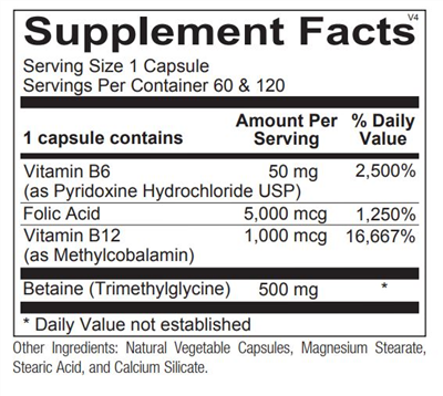 Cardio B (120 ct) by Ortho Molecular