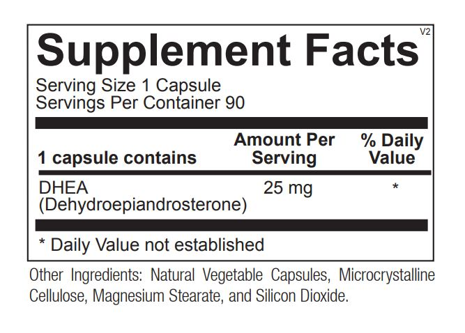 DHEA 25mg by Ortho Molecular