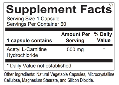 Acetyl L-Carnitine (120 ct) by Ortho Molecular