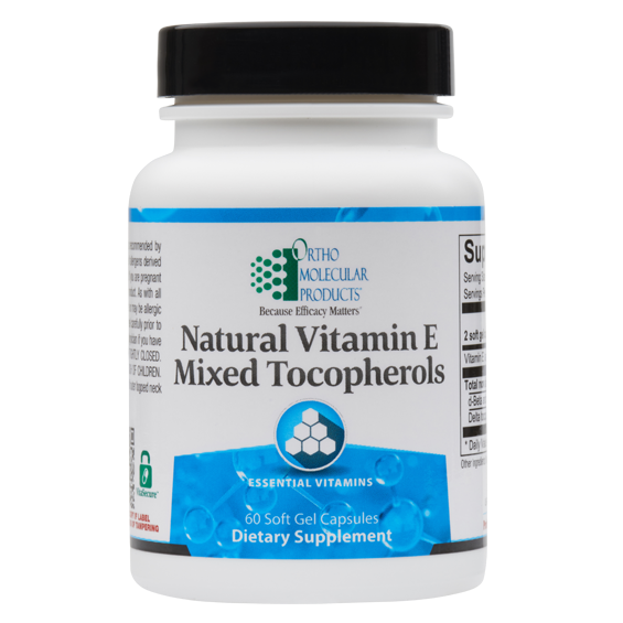 Natural Vitamin E Mixed Tocopherols (60 ct) by Ortho Molecular