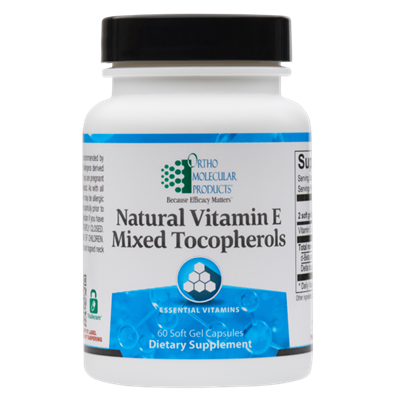 Natural Vitamin E Mixed Tocopherols (120 ct) by Ortho Molecular