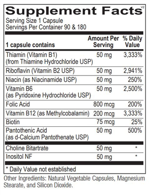 Ortho B Complex (180 ct) by Ortho Molecular