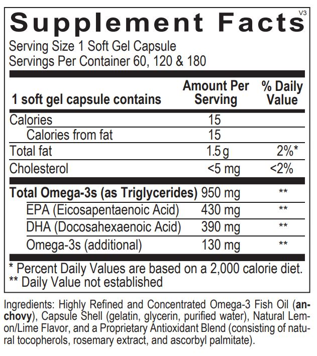 Orthomega 820 (60 ct) by Ortho Molecular