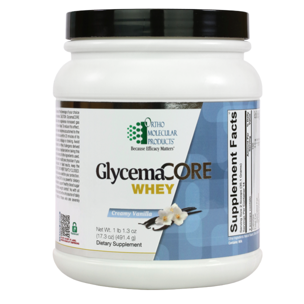 GlycemaCORE Whey Protein Vanilla by Ortho Molecular