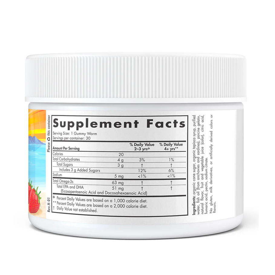 Nordic Omega-3 Gummy Worms by Nordic Naturals