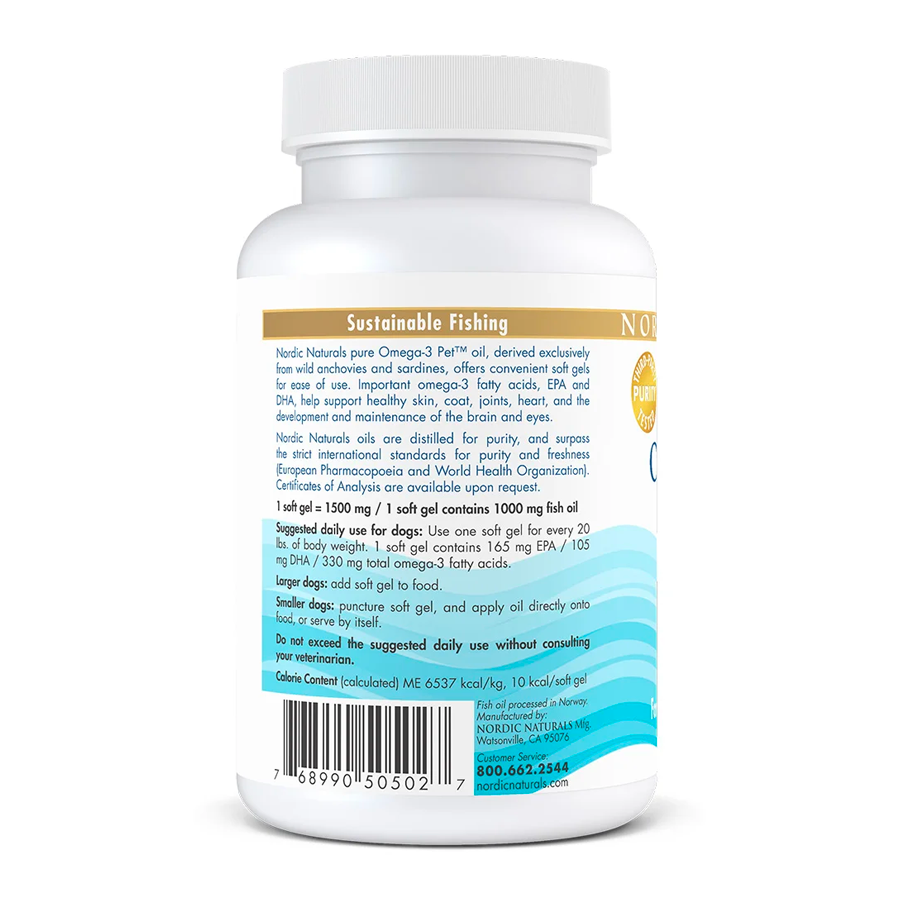 Omega-3 Pet 90 Soft Gels by Nordic Naturals