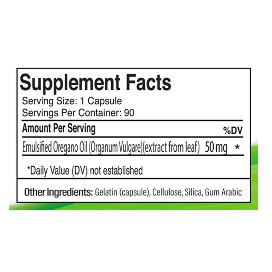 Oregano Oil Capsules (Emulsified) by Zorex