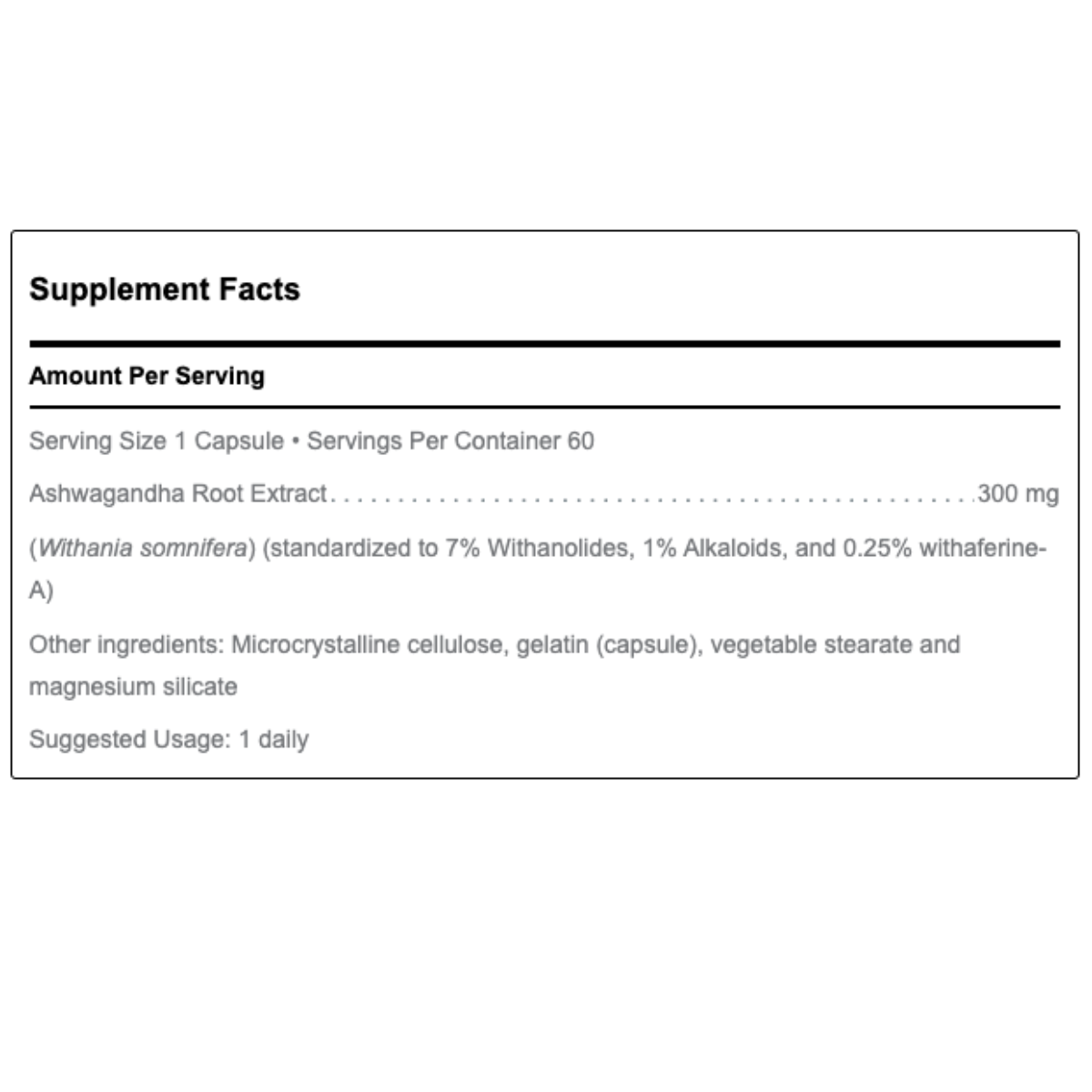 AYUR-ASHWAGANDHA CAPSULES by Douglas Labs