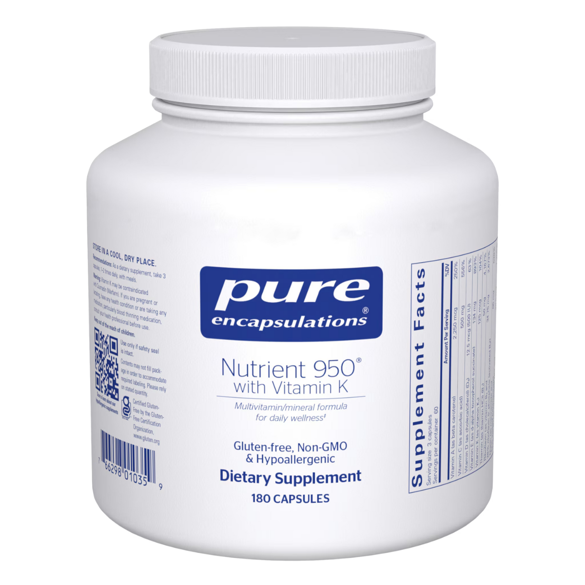 Nutrient 950 with Vitamin K by Pure Encapsulations