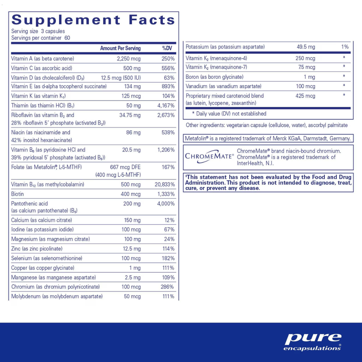 Nutrient 950 with Vitamin K by Pure Encapsulations