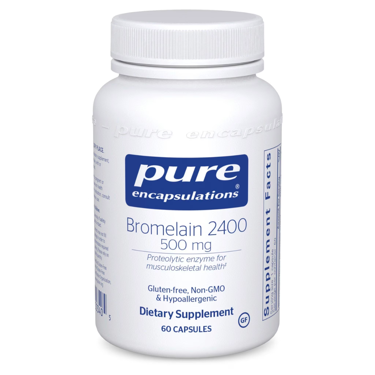 Bromelain 2400 500mg 60 capsules by Pure Encapsulations