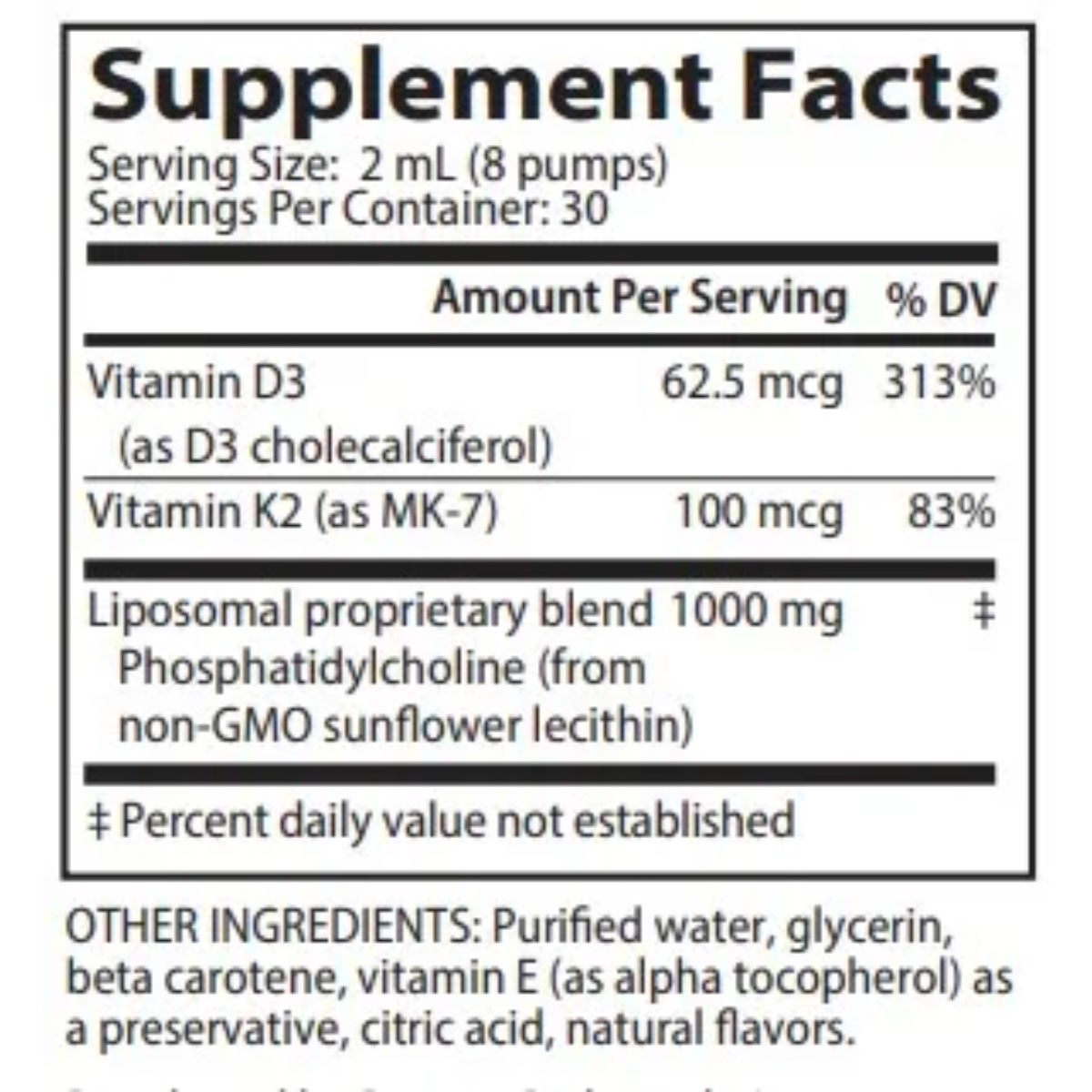Liposomal D3 K2 by DesBio