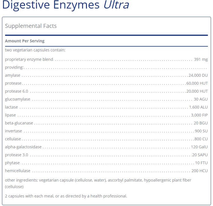 Digestive Enzymes Ultra 90 capsules by Pure Encapsulations