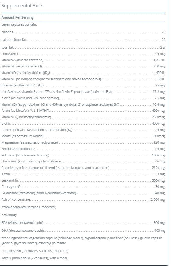 Energize Plus Pure Pack by Pure Encapsulations