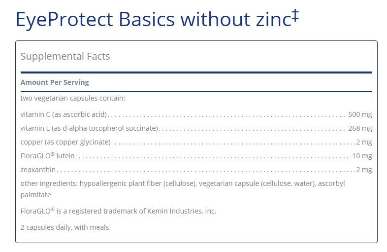 Eye Protect Basics without zinc by Pure Encapsulations