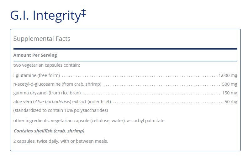 G.I. Integrity 240 capsules  by Pure Encapsulations