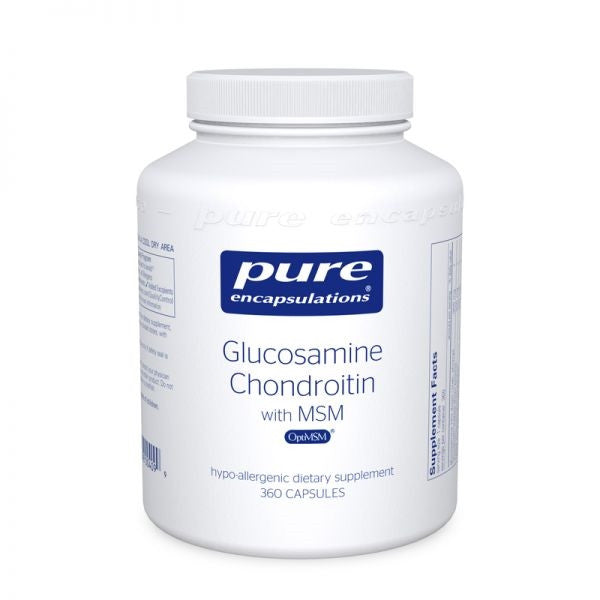 Glucosamine + Chondroitin with MSM 360 capsules by Pure Encapsulations