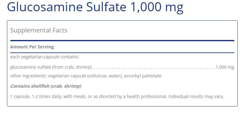 Glucosamine Sulfate 360 capsules  by Pure Encapsulations
