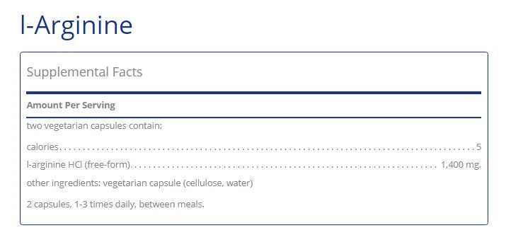 l-Arginine 90 capsules  by Pure Encapsulations
