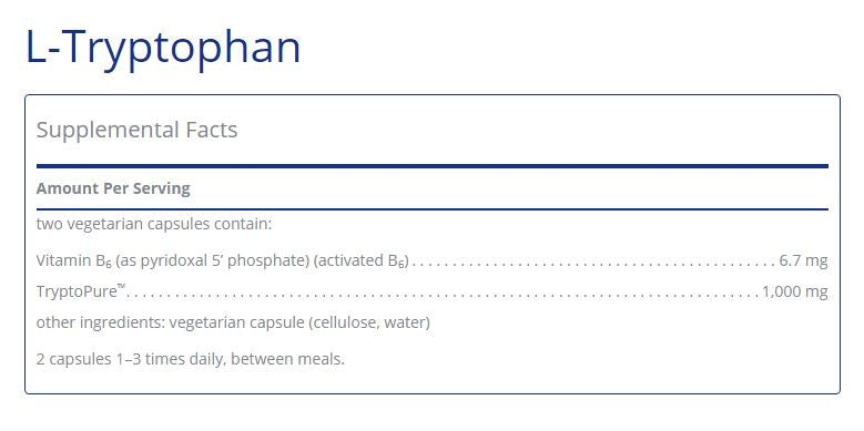 l-Tryptophan 90 capsules by Pure Encapsulations