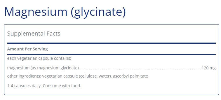 Magnesium (glycinate) 360 capsules by Pure Encapsulations